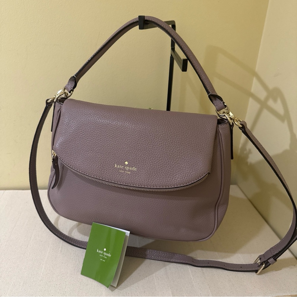 Kate Spade Mauve Leather Shoulder Bag